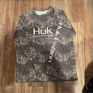 huk fishing long sleeve shirt men’s large